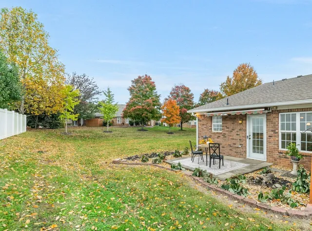 a house view with a garden space