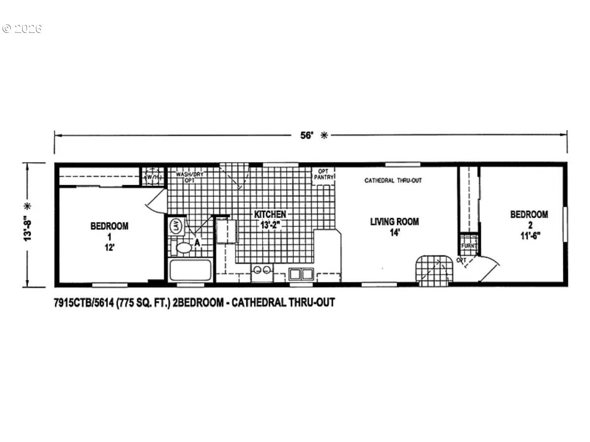 1999 Jansen Way, Unit 57 Woodburn, OR 97071 - Photo 13 of 13 Floor Plan