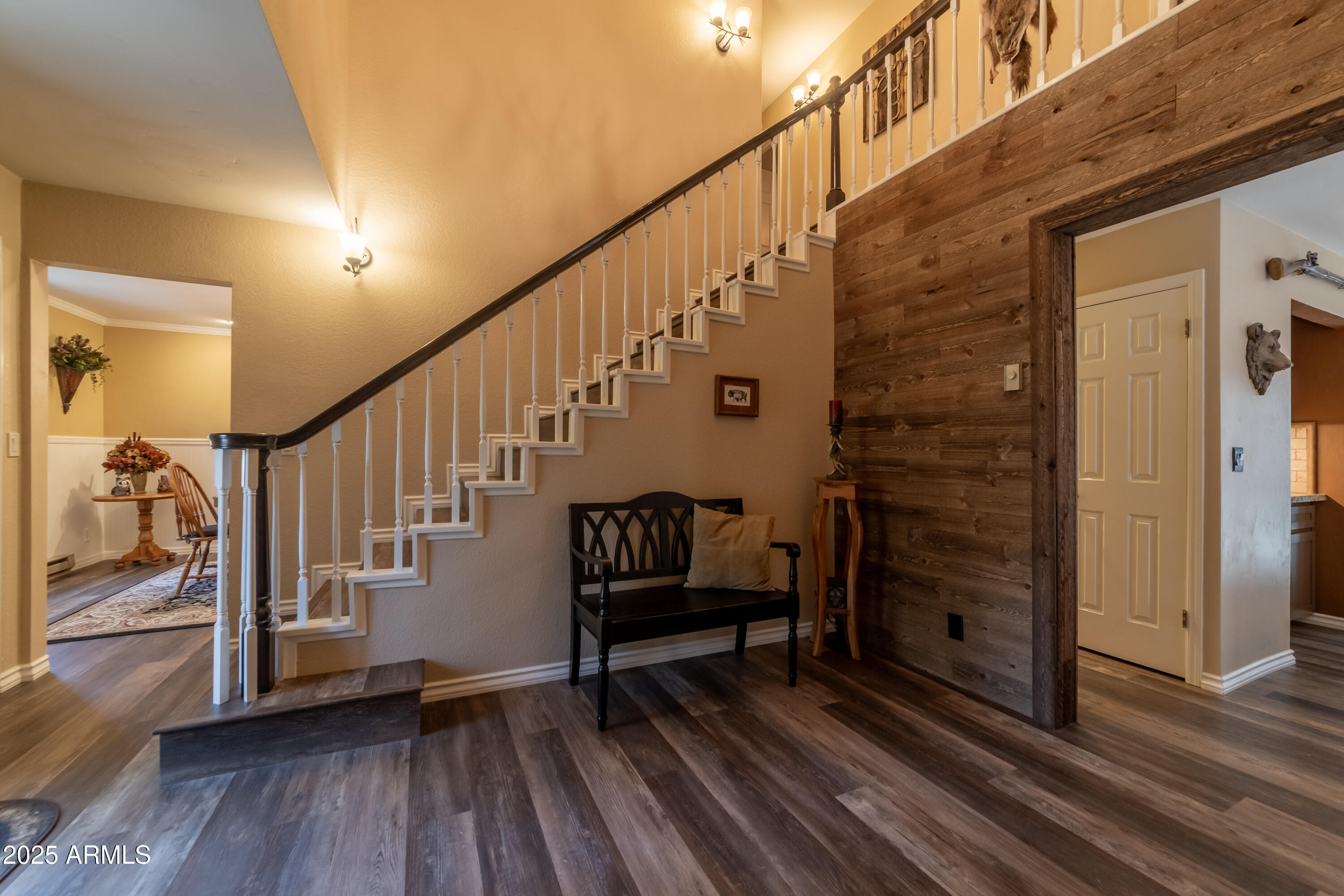 3929 East Sheldon Road Prescott, AZ 86303 - Photo 14 of 36 a view of entryway with wooden floor and stairs