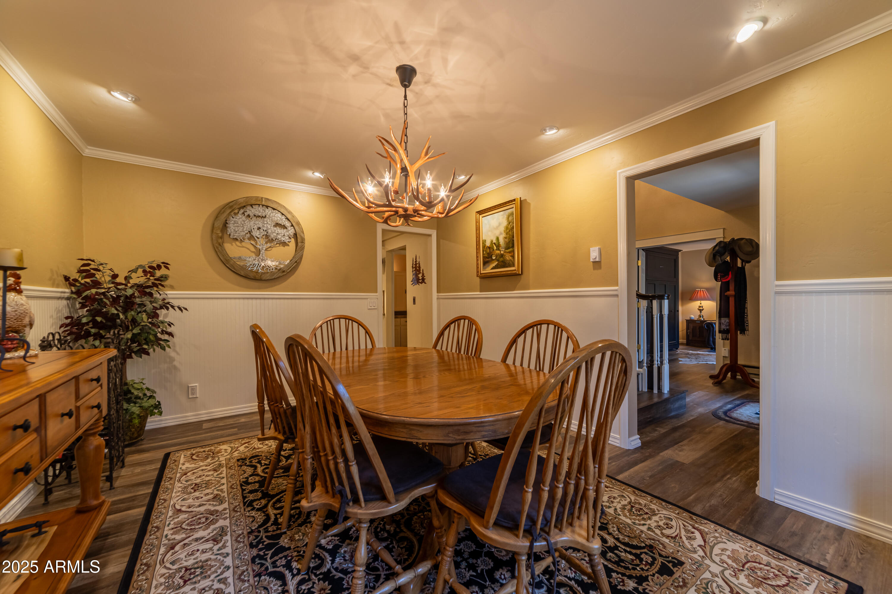 3929 East Sheldon Road Prescott, AZ 86303 - Photo 10 of 36 a view of a dining room and chandelier