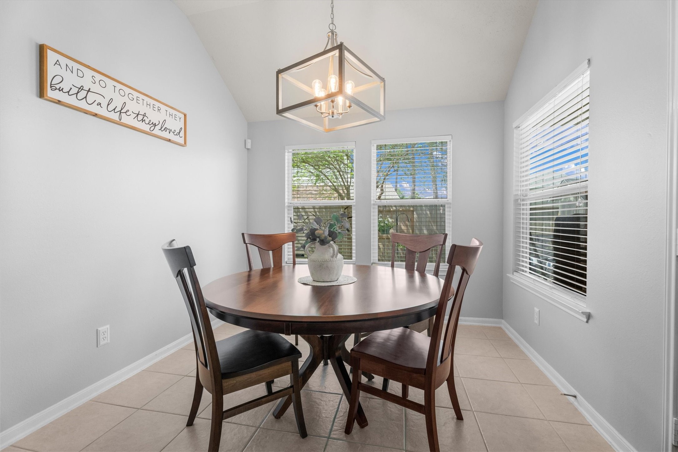 18502 Cascade Timbers Lane Tomball, TX 77377 - Photo 19 of 43 The breakfast room offers a beautiful view of the backyard, creating a peaceful setting to start your day.