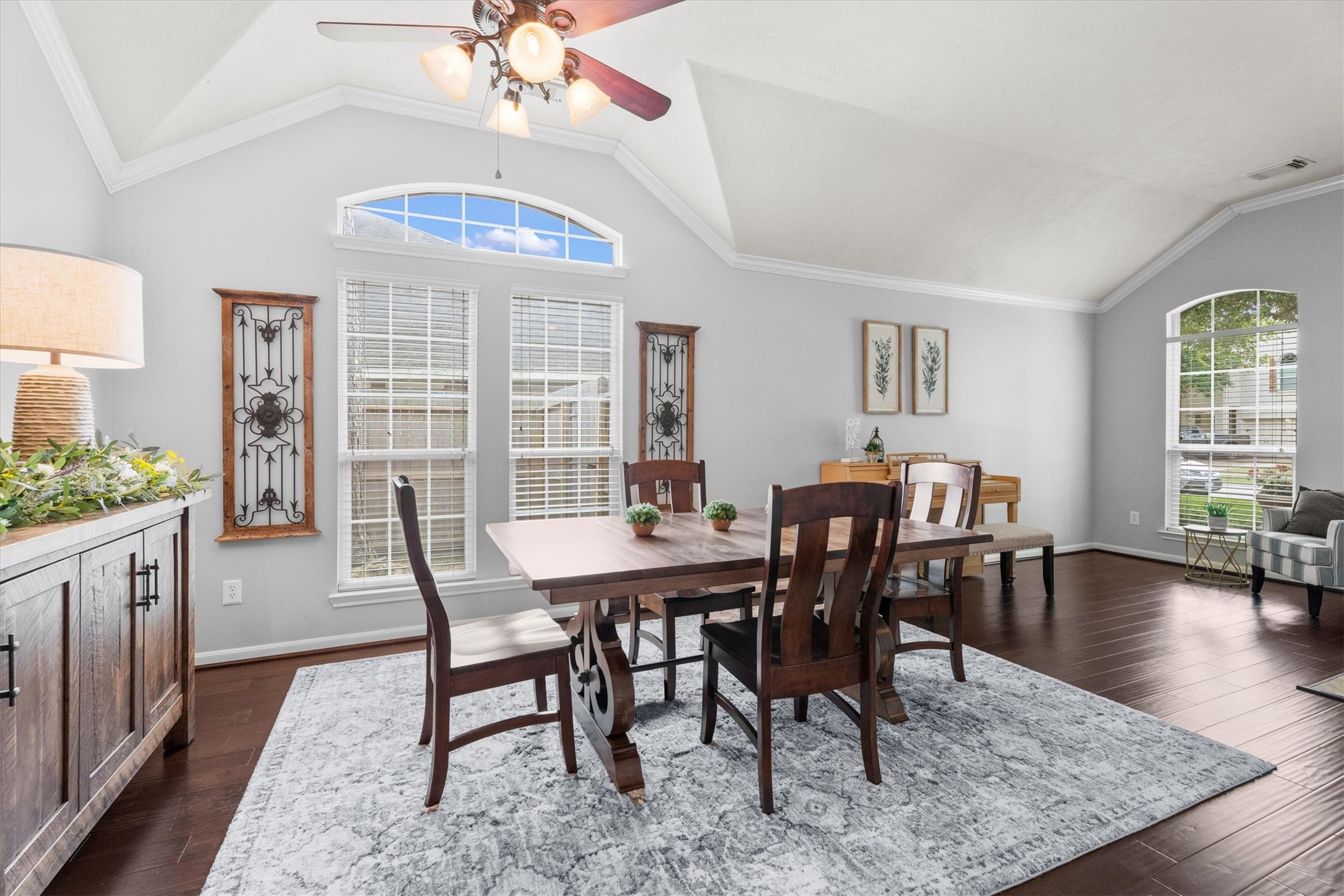 18502 Cascade Timbers Lane Tomball, TX 77377 - Photo 7 of 43 The dining area offers a bright, open space perfect for gathering, with plenty of room for a full table and easy flow for both everyday meals and special occasions.