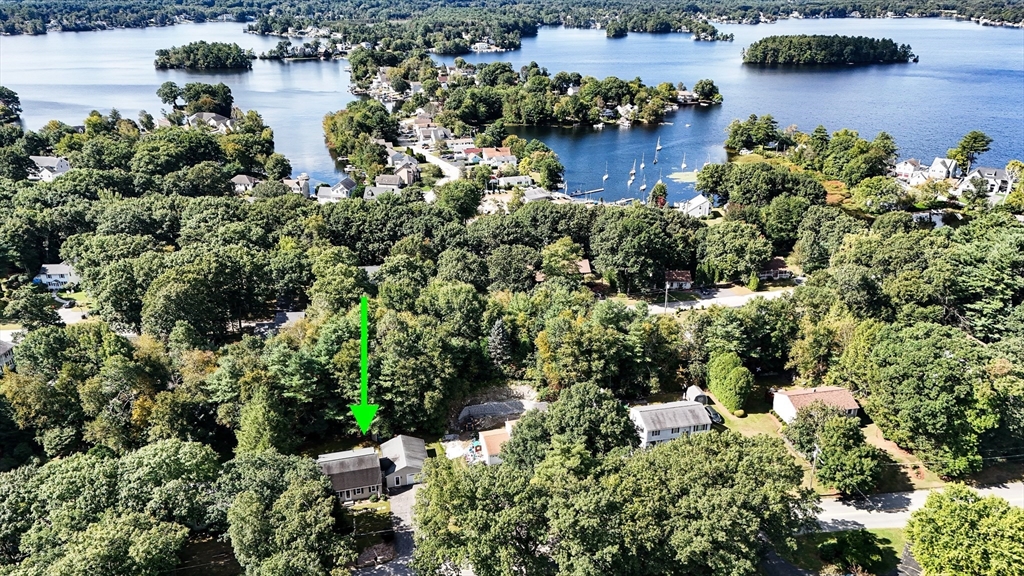102 Lower Gore Road Webster, MA 01570 - Photo 36 of 40 an aerial view of a house with outdoor space and lake view