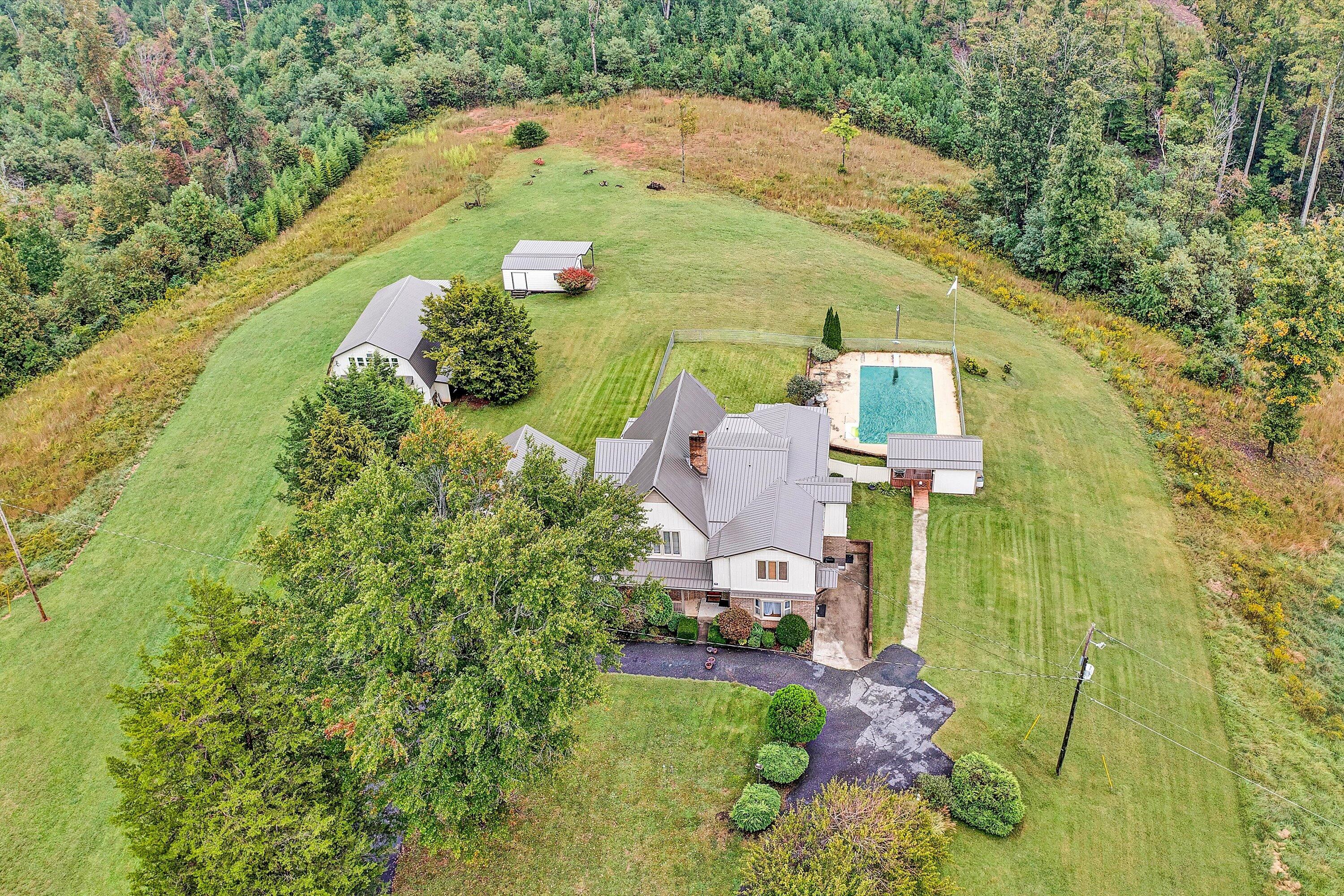 1117 Bouldin Road Ridgeway, VA 24148 - Photo 3 of 70 an aerial view of a house with a yard