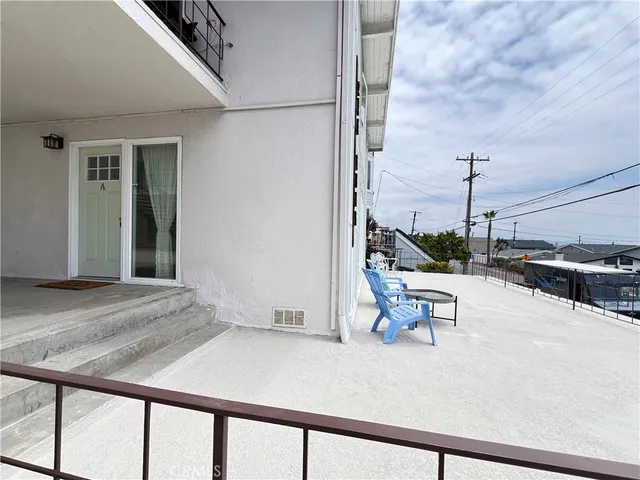 a view of an outdoor space with seating area