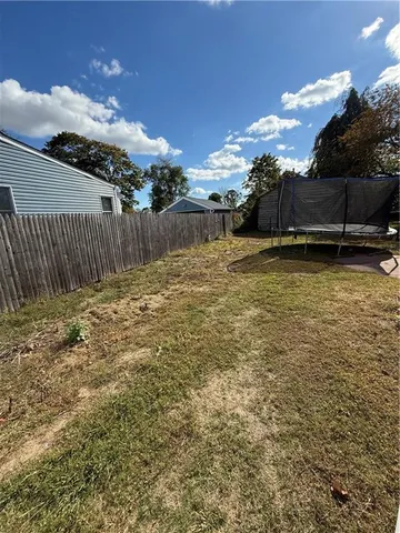 a backyard of a house