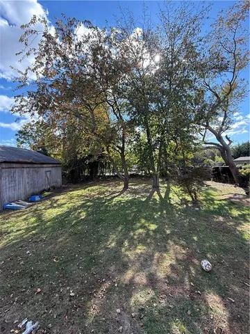a backyard of a house