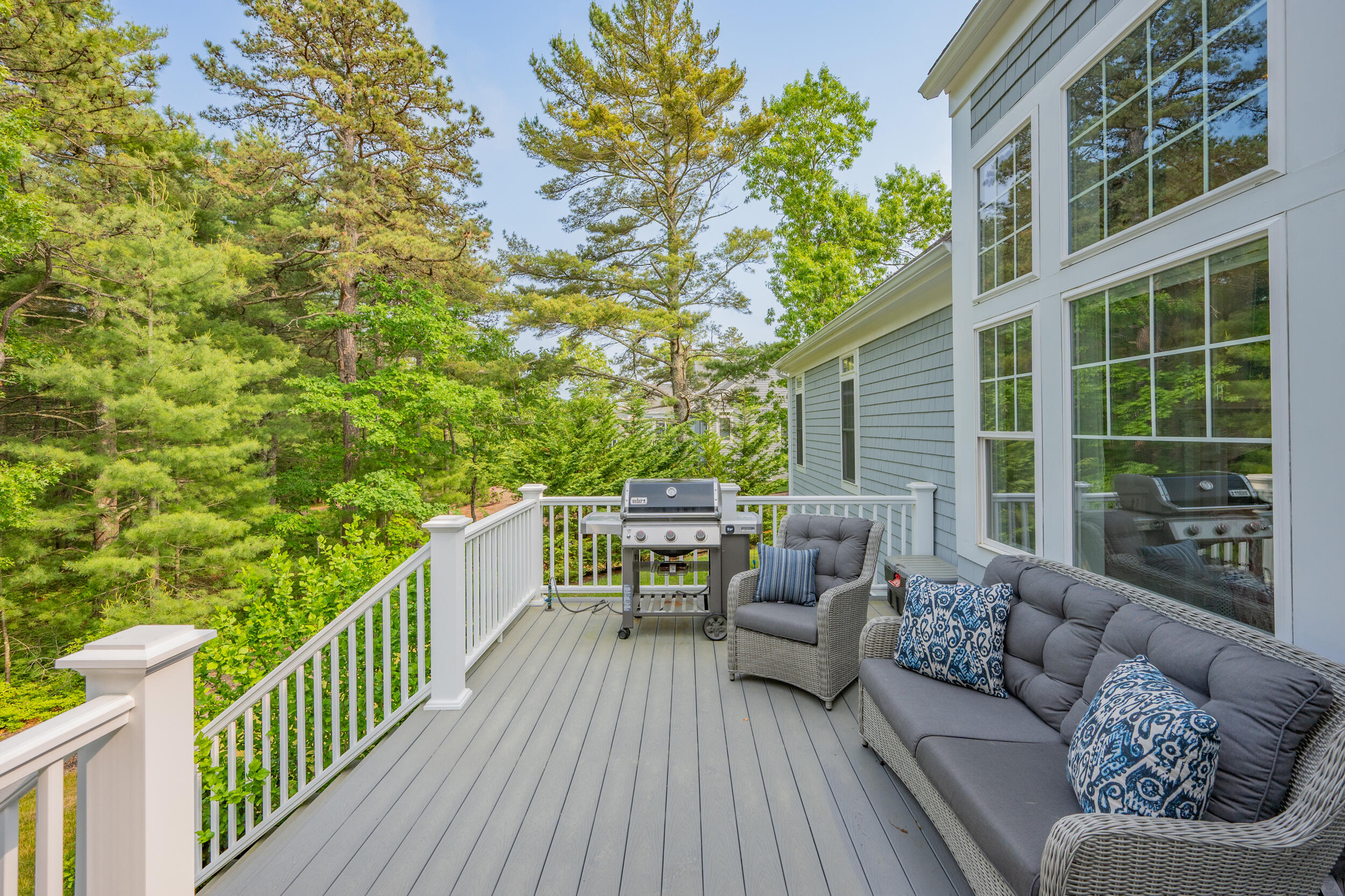 22 Camden Lane Mashpee, MA 02649 - Photo 5 of 46 a balcony with furniture and garden