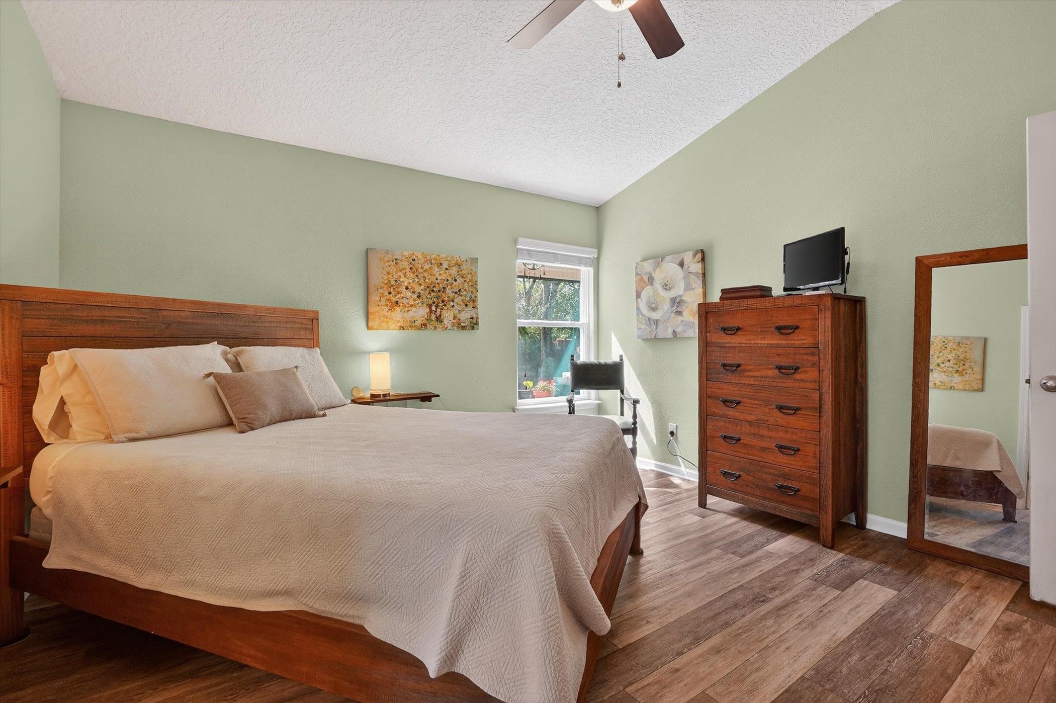 137 Fallen Timber Way St. Augustine, FL 32084 - Photo 23 of 45 Bedroom with wood finished floors and ceiling fan