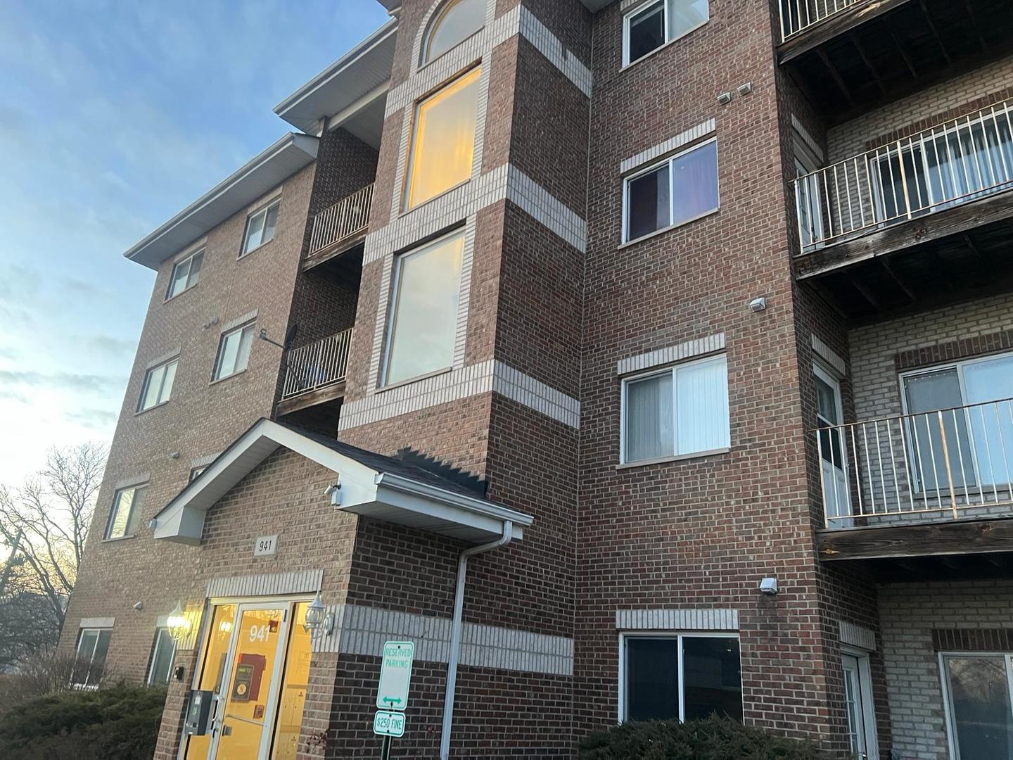 a view of a building with many windows