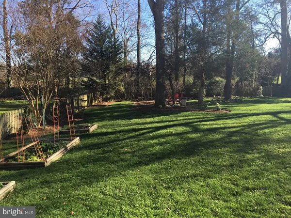 a view of a green yard