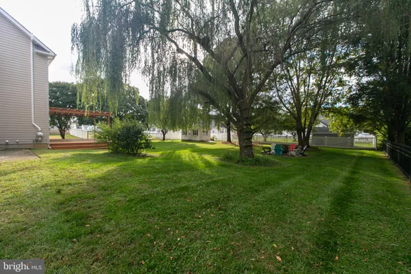 a view of yard with trees