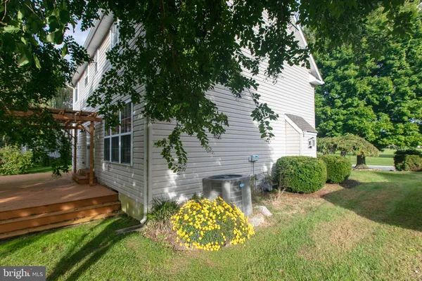 a view of backyard with a garden and plants