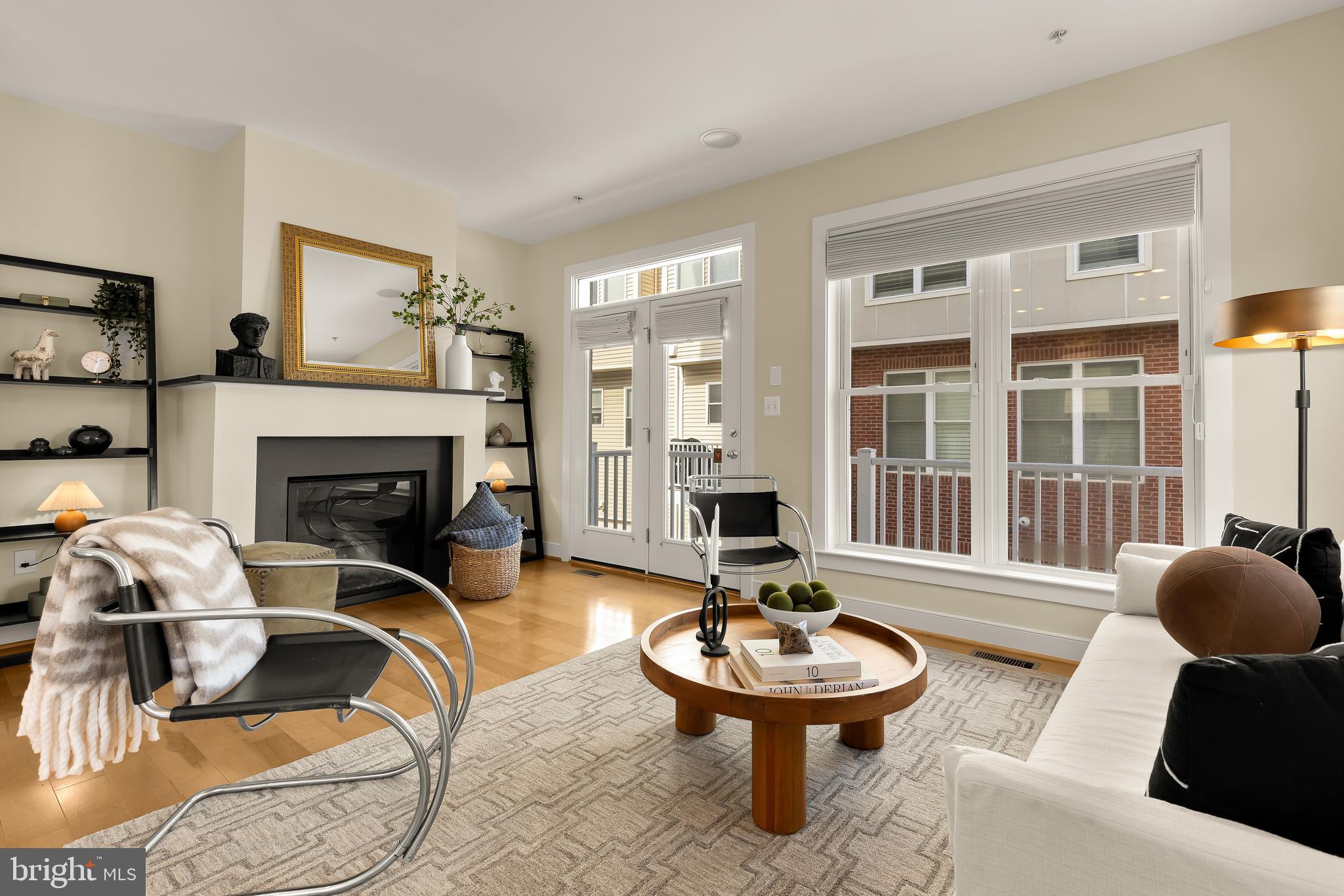 907 3rd Place Southeast Washington, DC 20003 - Photo 4 of 38 Living room w access to balcony