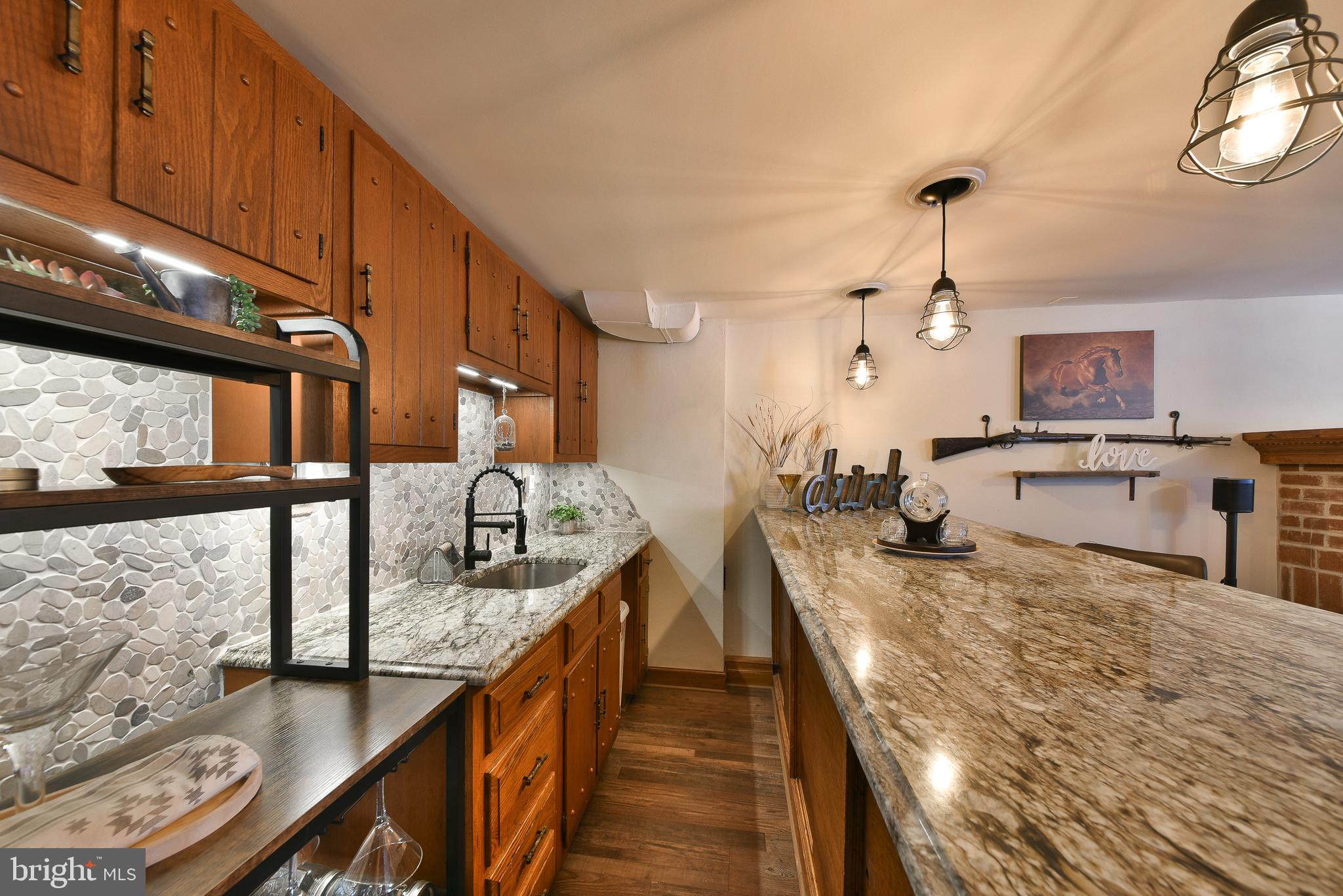 314 Ogden Place Springfield, PA 19064 - Photo 36 of 48 Custom Wet Bar Area