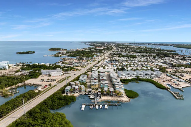 an aerial view of a city