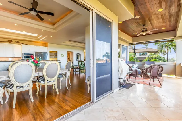 a outdoor living room with furniture