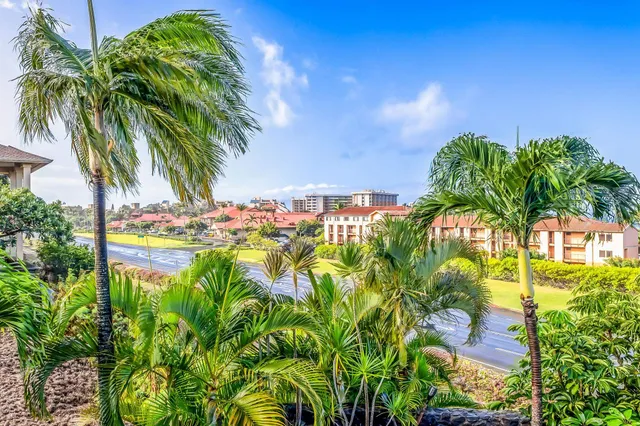 a view of entrance with a building and potted plants