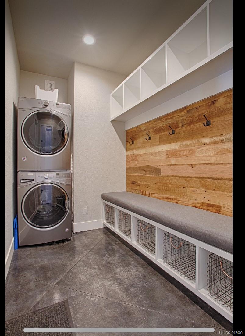 85 Silverheels Road Breckenridge, CO 80424 - Photo 15 of 16 a view of a storage and utility room with washer and dryer