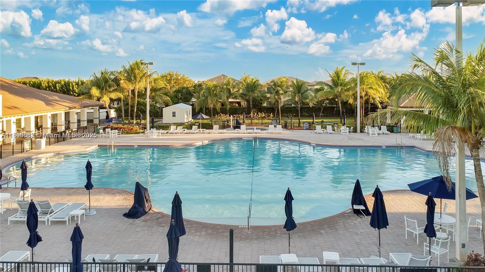 23705 Southwest 117th Court Homestead, FL 33032 - Photo 21 of 22 a view of swimming pool with outdoor seating and plants