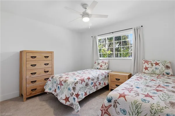 a view of small space with racks on the wall