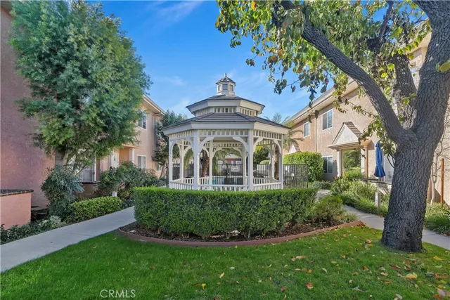 a view of a building with a street