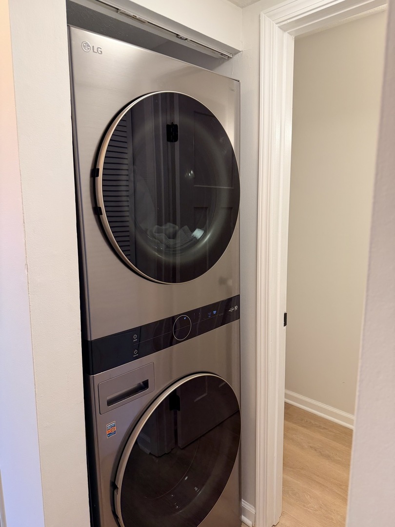 903 North Linden Street, Unit 28 Normal, IL 61761 - Photo 14 of 18 a close up view of washer and dryer