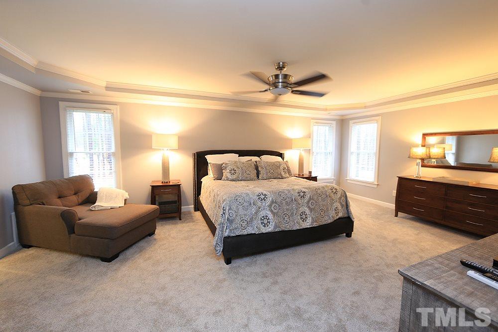 5208 Strathmore Drive Raleigh, NC 27613 - Photo 17 of 30 Escape to a roomy Master with Carpeting, Linen closet too