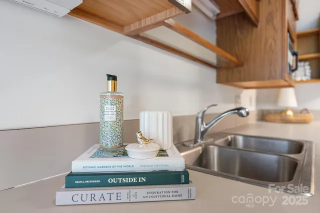 a view of sink and window