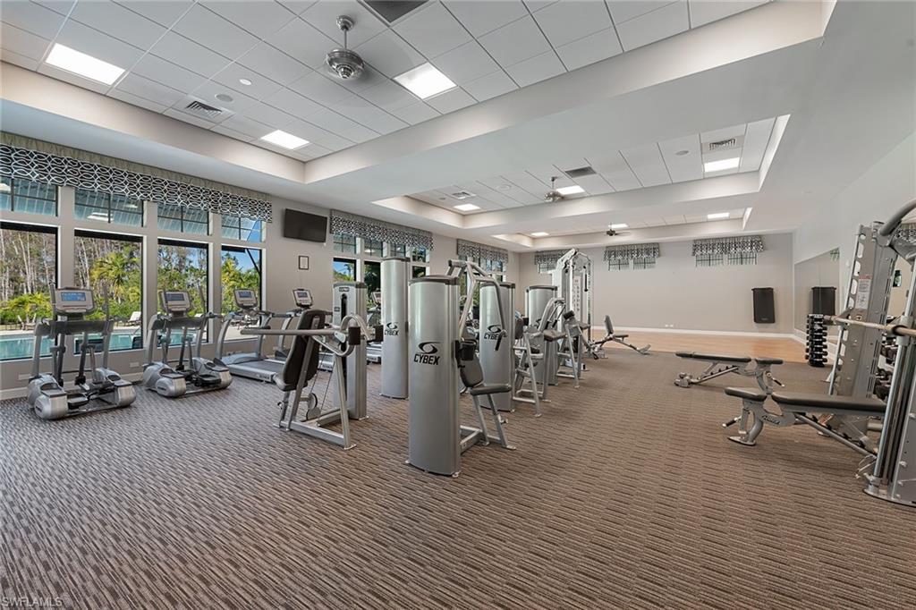 4359 Raffia Palm Circle Naples, FL 34119 - Photo 29 of 35 a view of a room with gym equipment