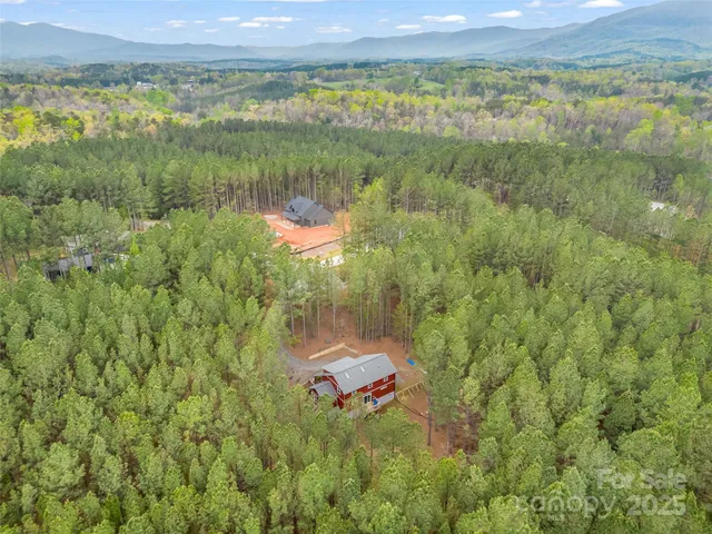 a view of a lake with a mountain in the background