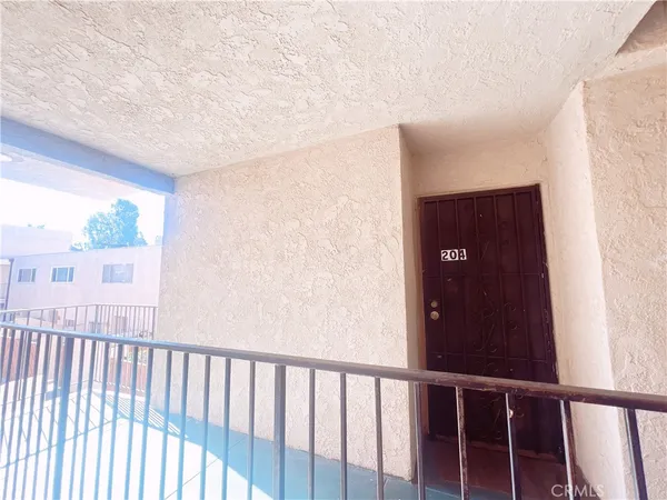 a view of a black and white wall