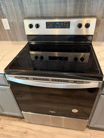 a close view of stove