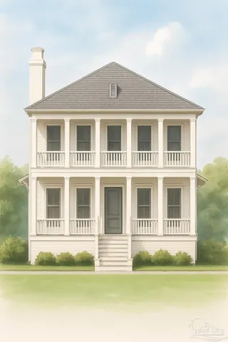 a front view of a house with a swimming pool