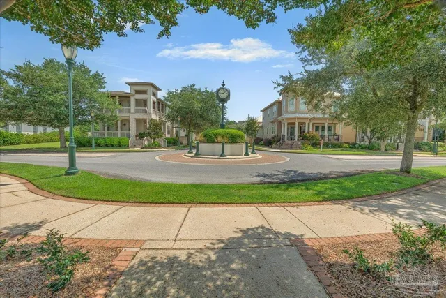 a building view with a outdoor space