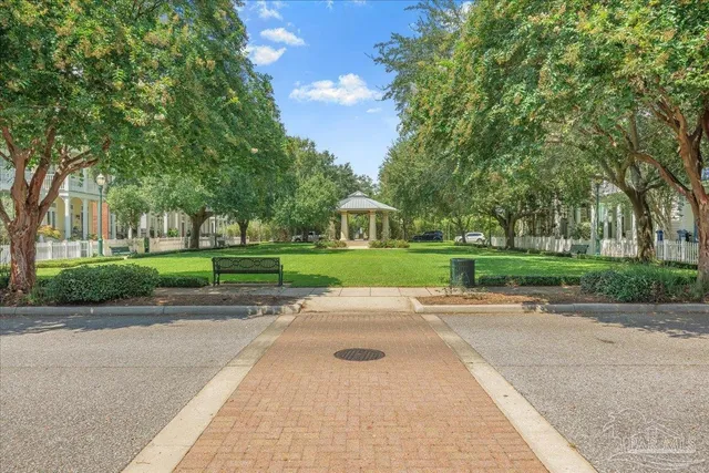a view of road with trees
