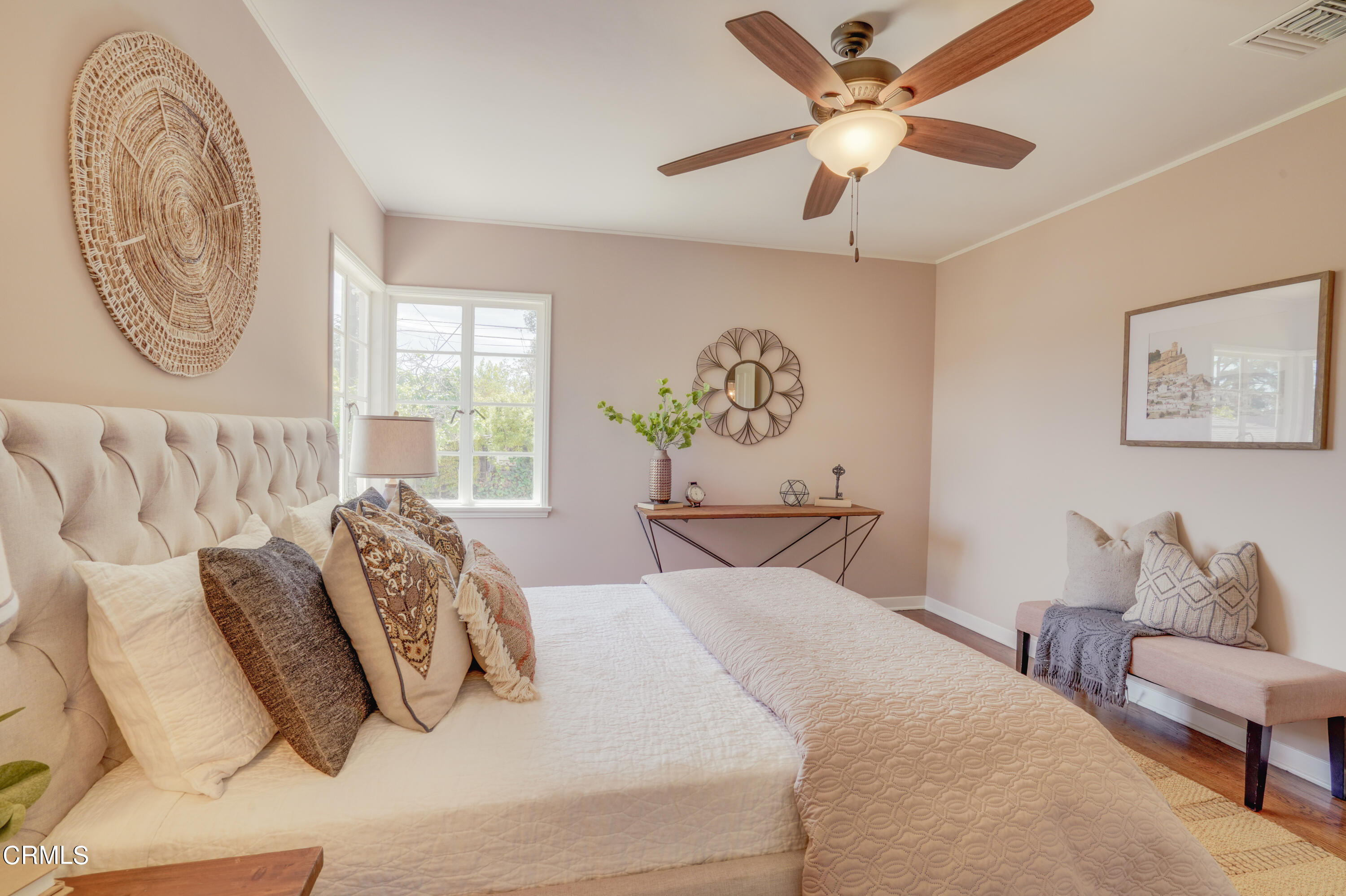 2540 Lambert Drive Pasadena, CA 91107 - Photo 21 of 30 a bedroom with a bed and a chair