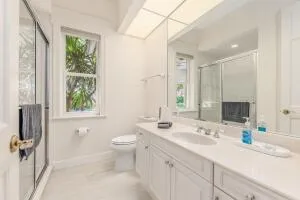 a view of a balcony and front door