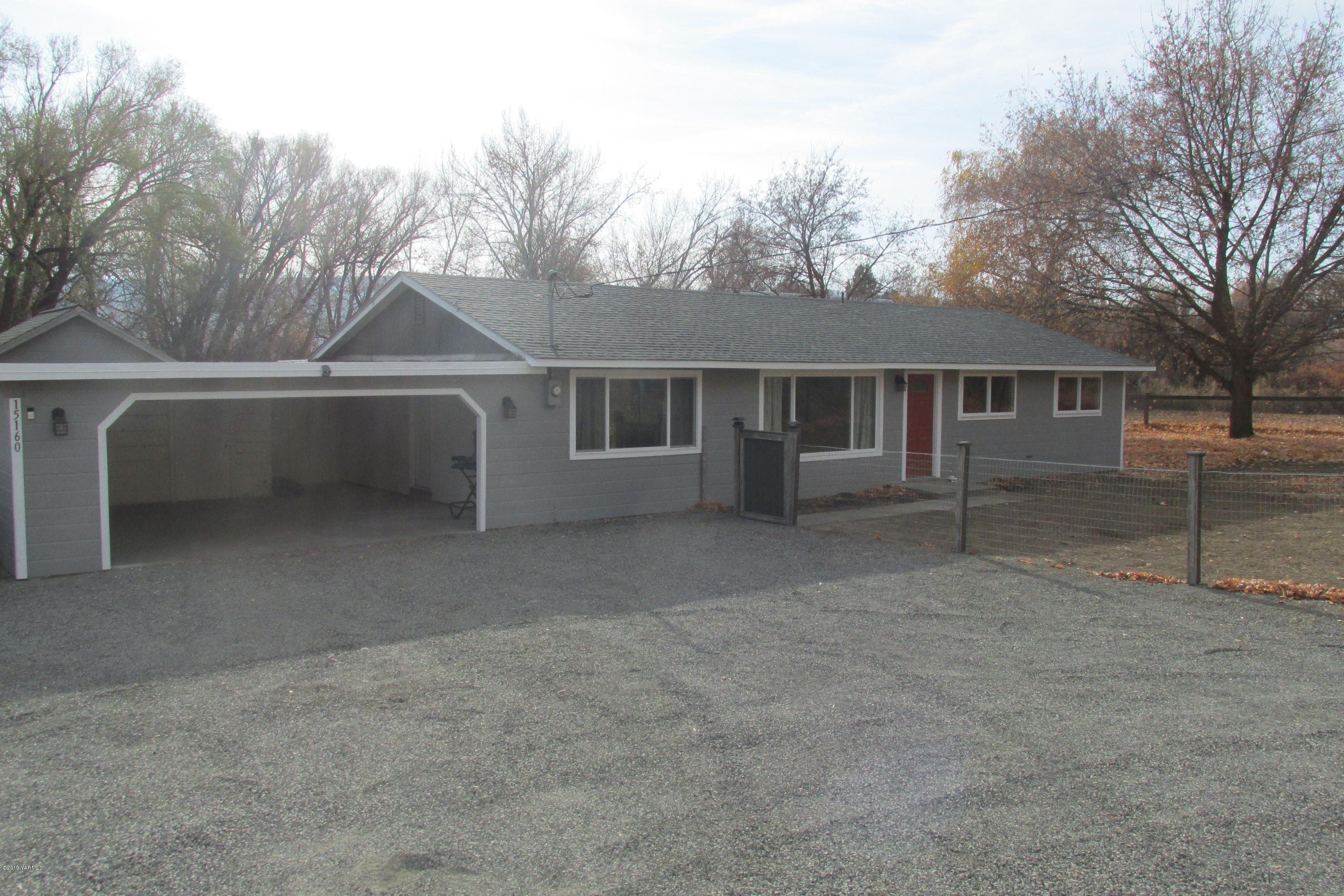 front view of a house with yard