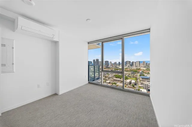 a view of workspace with large window