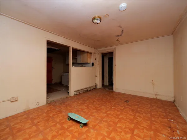 a view of a room with a storage & utility room