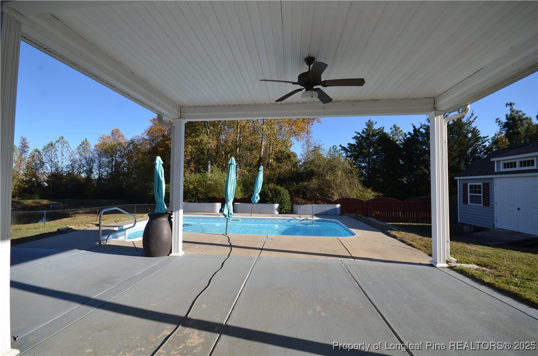 281 Ganton Drive Raeford, NC 28376 - Photo 48 of 50 a view of swimming pool with a patio