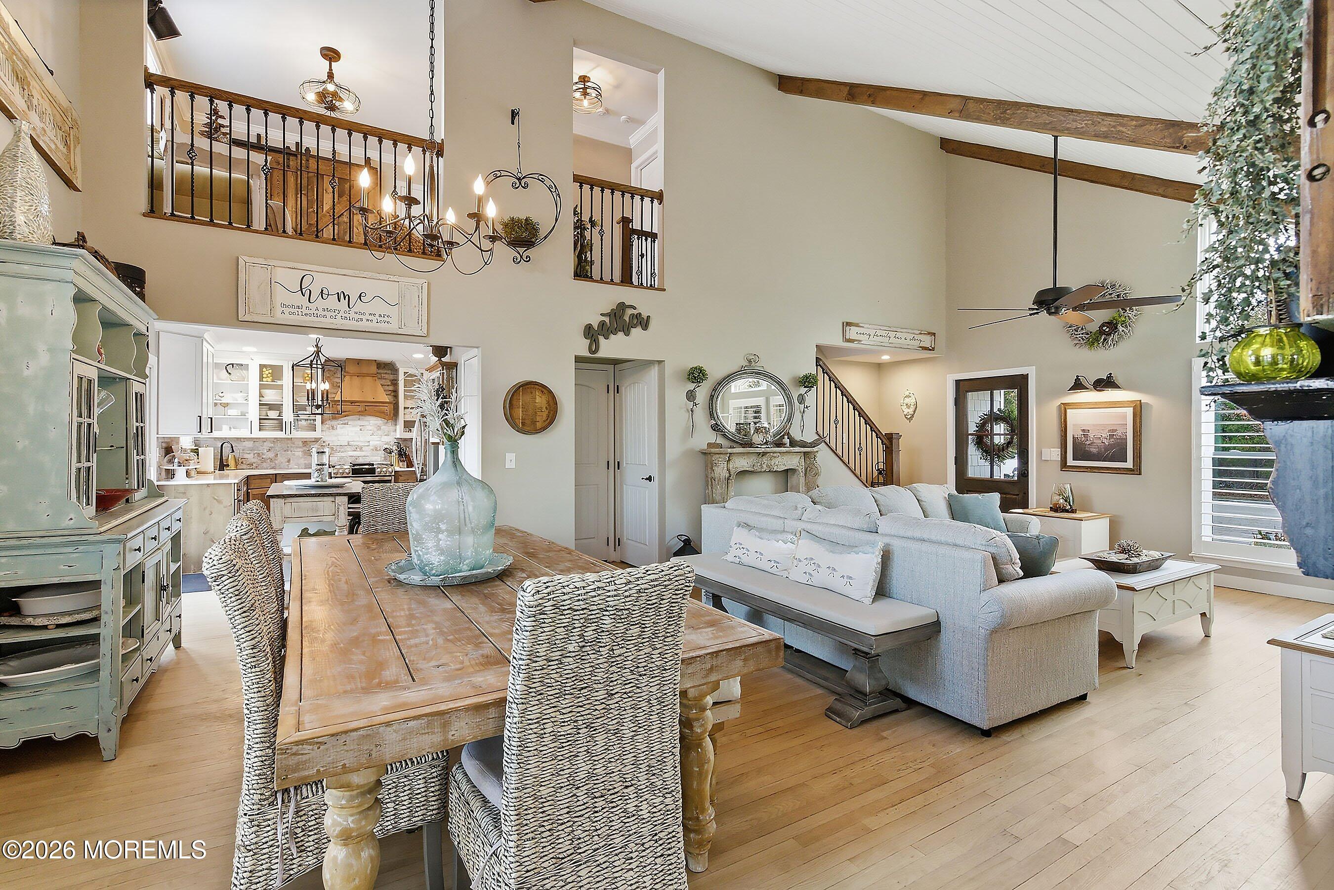 261 Timberlake Drive Manahawkin, NJ 08050 - Photo 14 of 64 a living room with fireplace furniture and a wooden floor