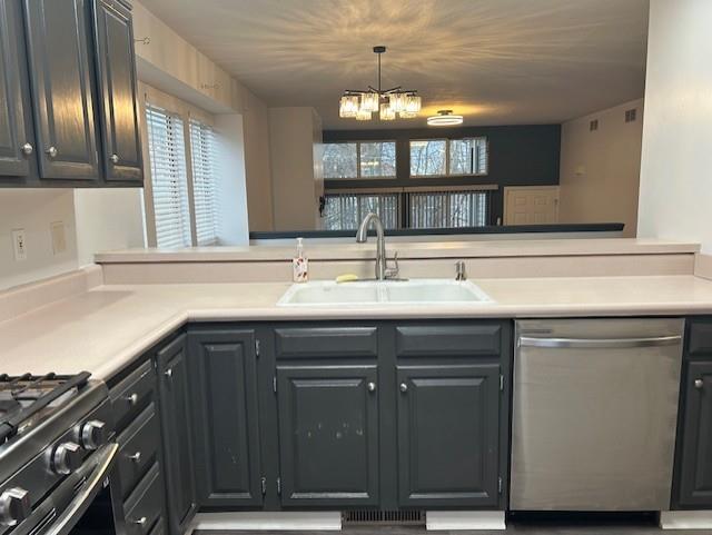 1099 Riverside Drive, Unit H Beaver, PA 15009 - Photo 13 of 27 a kitchen with a sink cabinets and a window