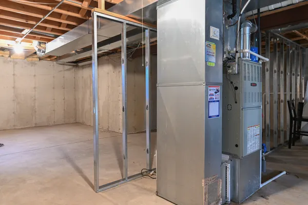 a view of storage and utility room