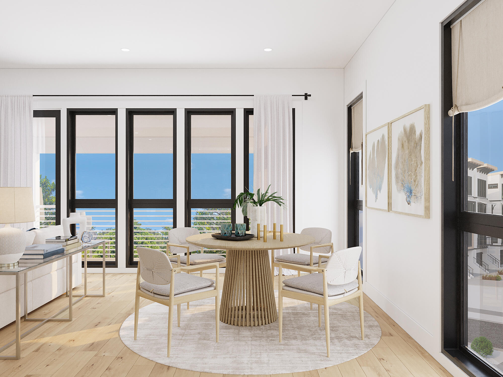 146 Cypress Drive, Unit 13 Santa Rosa Beach, FL 32459 - Photo 15 of 29 a dining room with furniture a large window and a rug