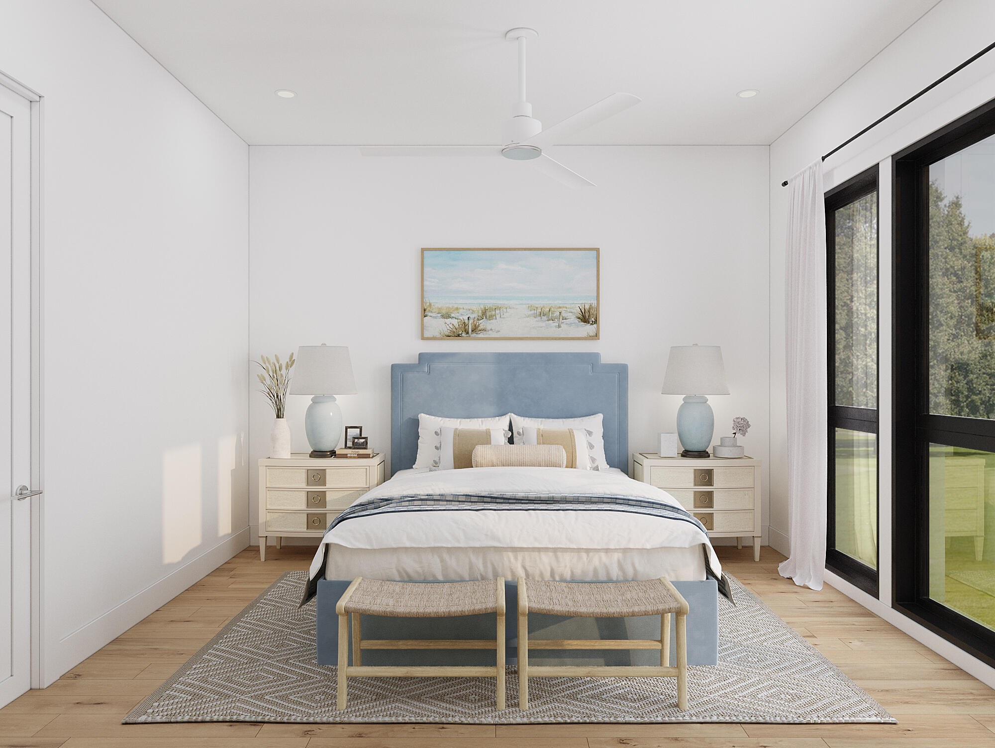 146 Cypress Drive, Unit 13 Santa Rosa Beach, FL 32459 - Photo 6 of 29 a bedroom with a bed and a painting on the wall