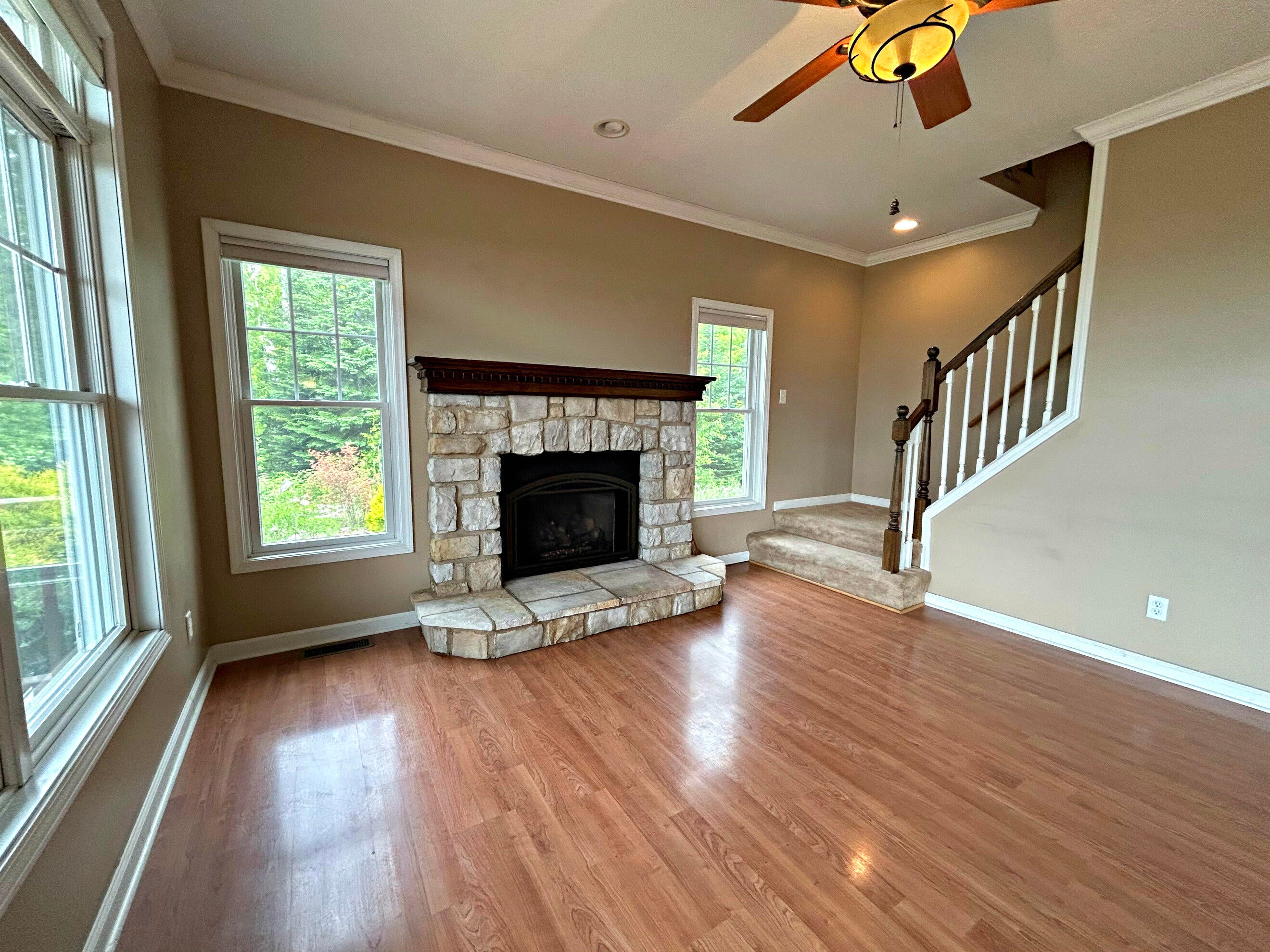 N1746 Smith Road St. Ignace, MI 49781 - Photo 37 of 88 1st floor fireplace