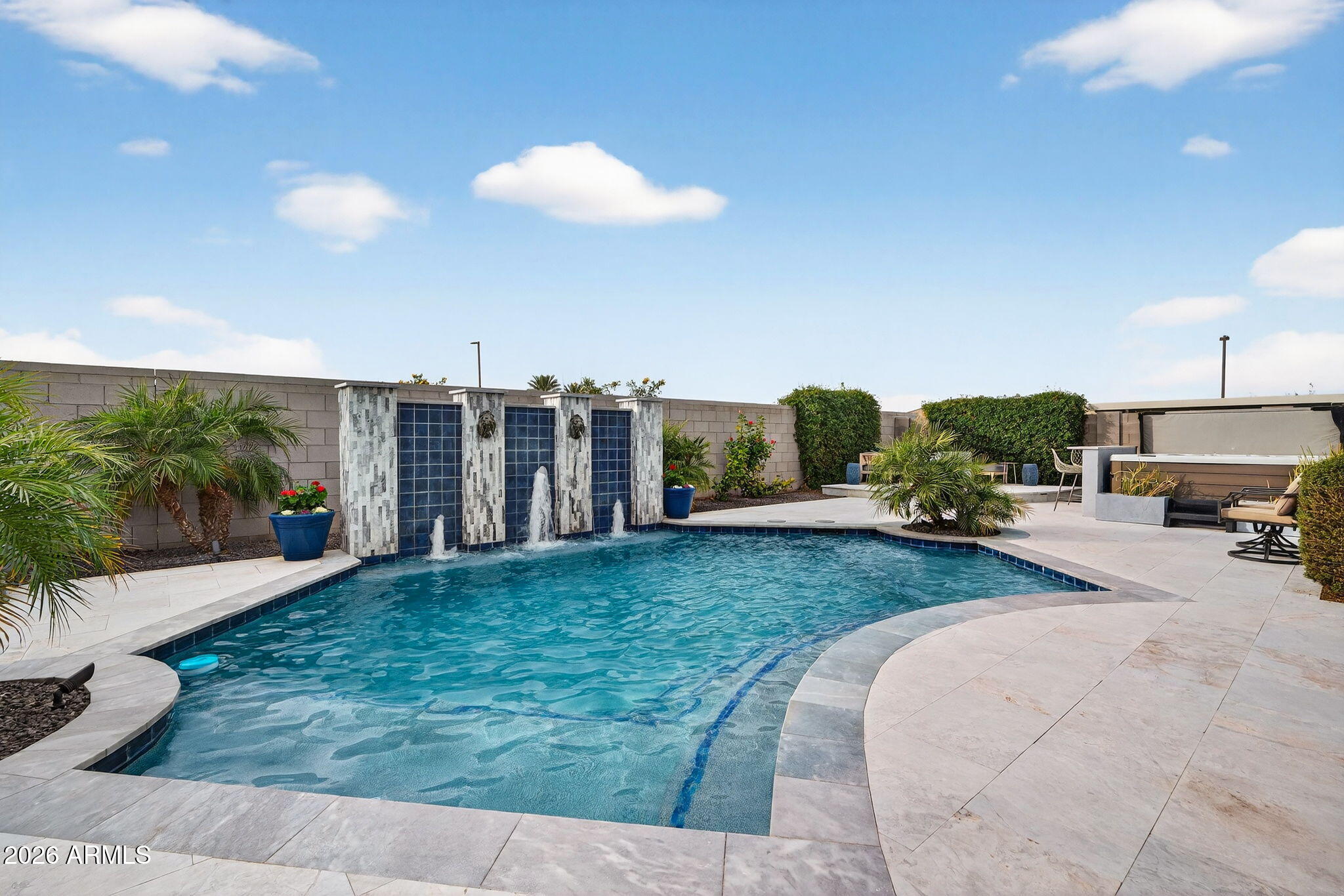 35112 North Jacobs Road San Tan Valley, AZ 85144 - Photo 50 of 80 a view of a backyard with seating space