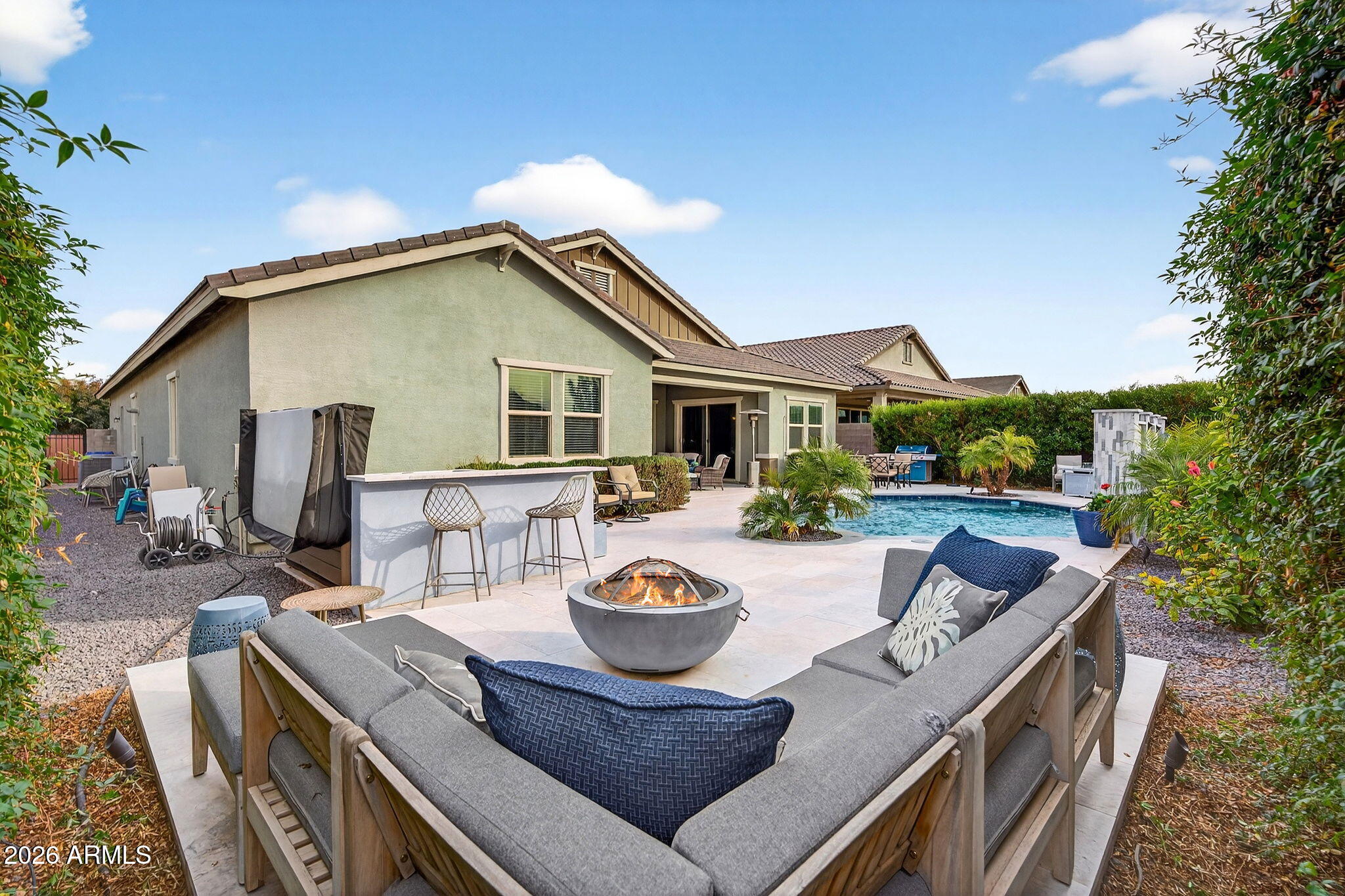 35112 North Jacobs Road San Tan Valley, AZ 85144 - Photo 54 of 80 a view of a house with backyard and sitting area